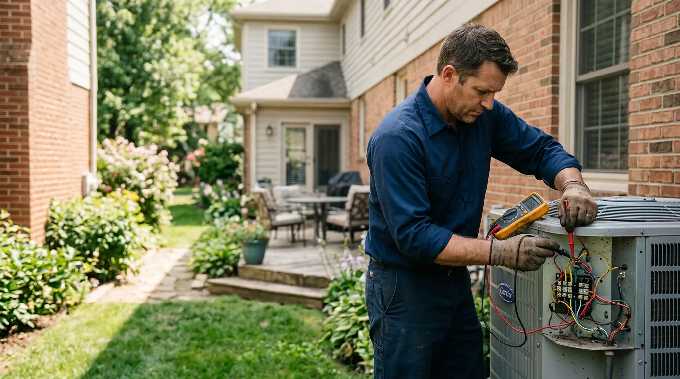 HVAC technician working near Bent Mountain, VA